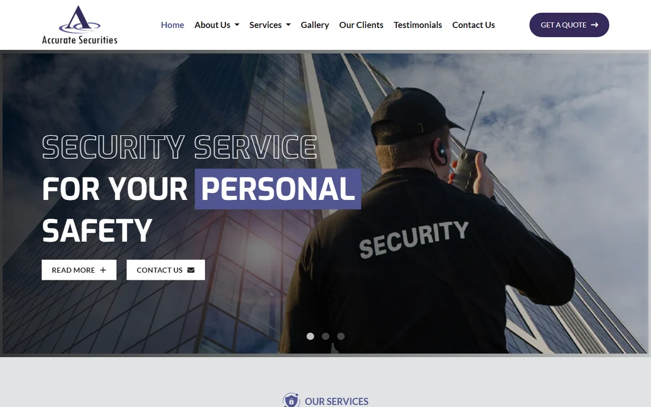Accurate Securities live screenshot
