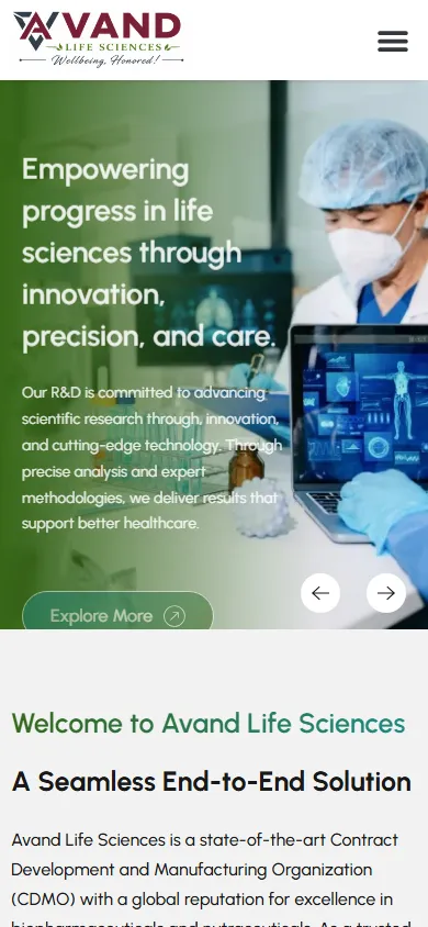 Avand Life Sciences Mobile