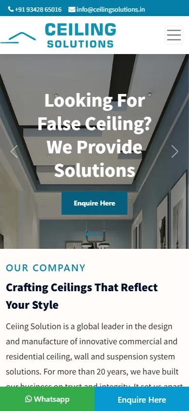Ceiling Solutions Mobile
