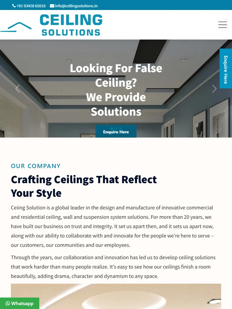 Ceiling Solutions Tablet