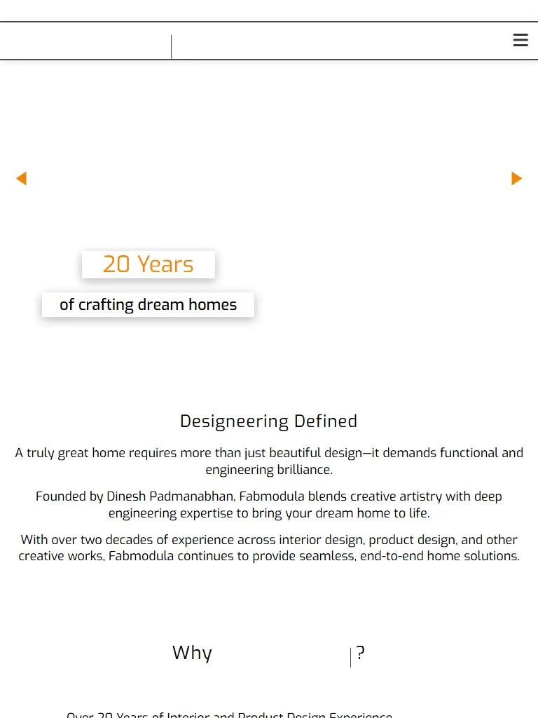 Best Home Interior Designers Bangalore | FabModula Tablet