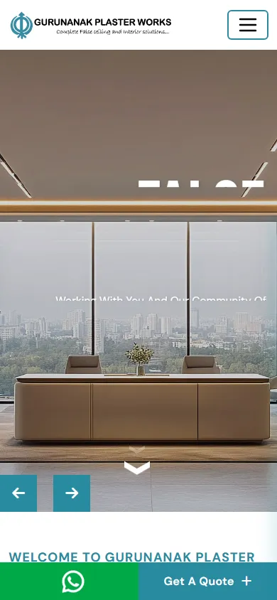 False Ceiling Contractors in Bangalore | Gurunanak Plaster Works Mobile