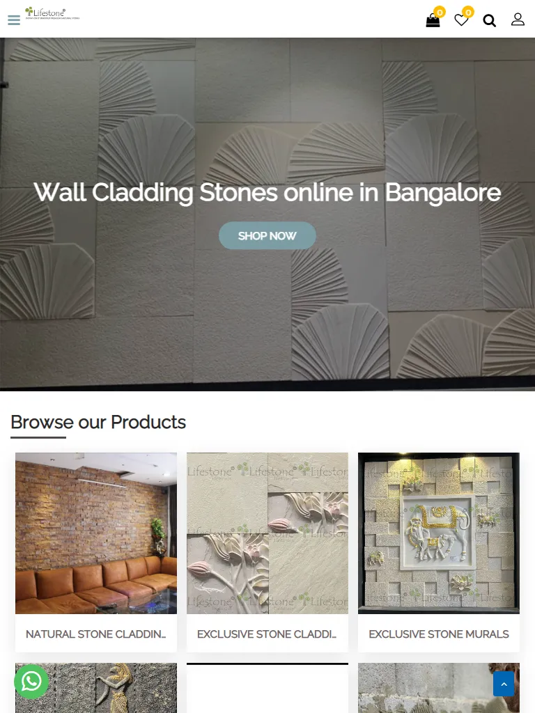 Wall Cladding - Stone Cladding Manufacturers Suppliers in India Tablet