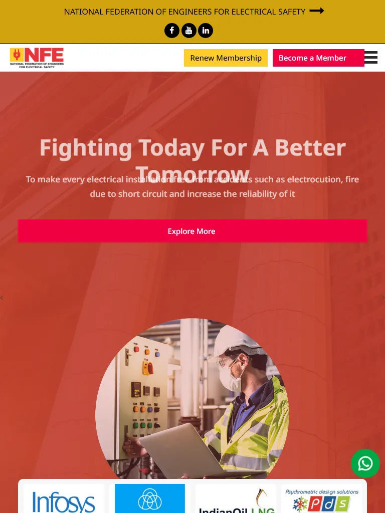 National Federation of Engineers for Electrical Safety-NFEES Tablet